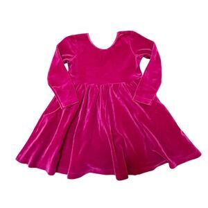 Hanna Andersson Super Twirl Velour Dress Size 3